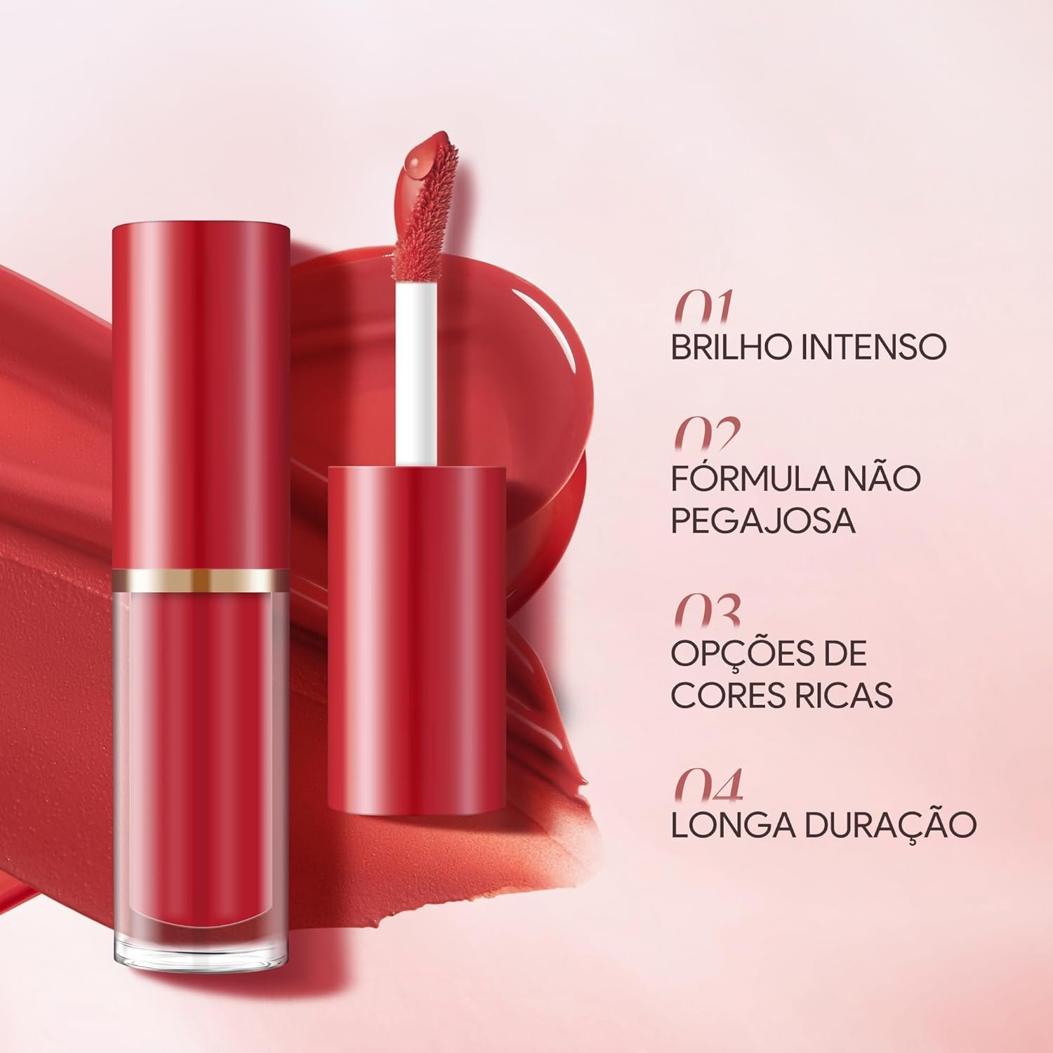 Batom Lip Liner Conjunto Batom liquido | Conjunto de Lápis para Lábios Matte 12 Cores - Image 2